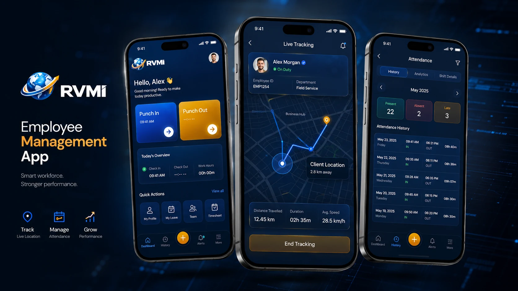 Employee Management App by RVM International