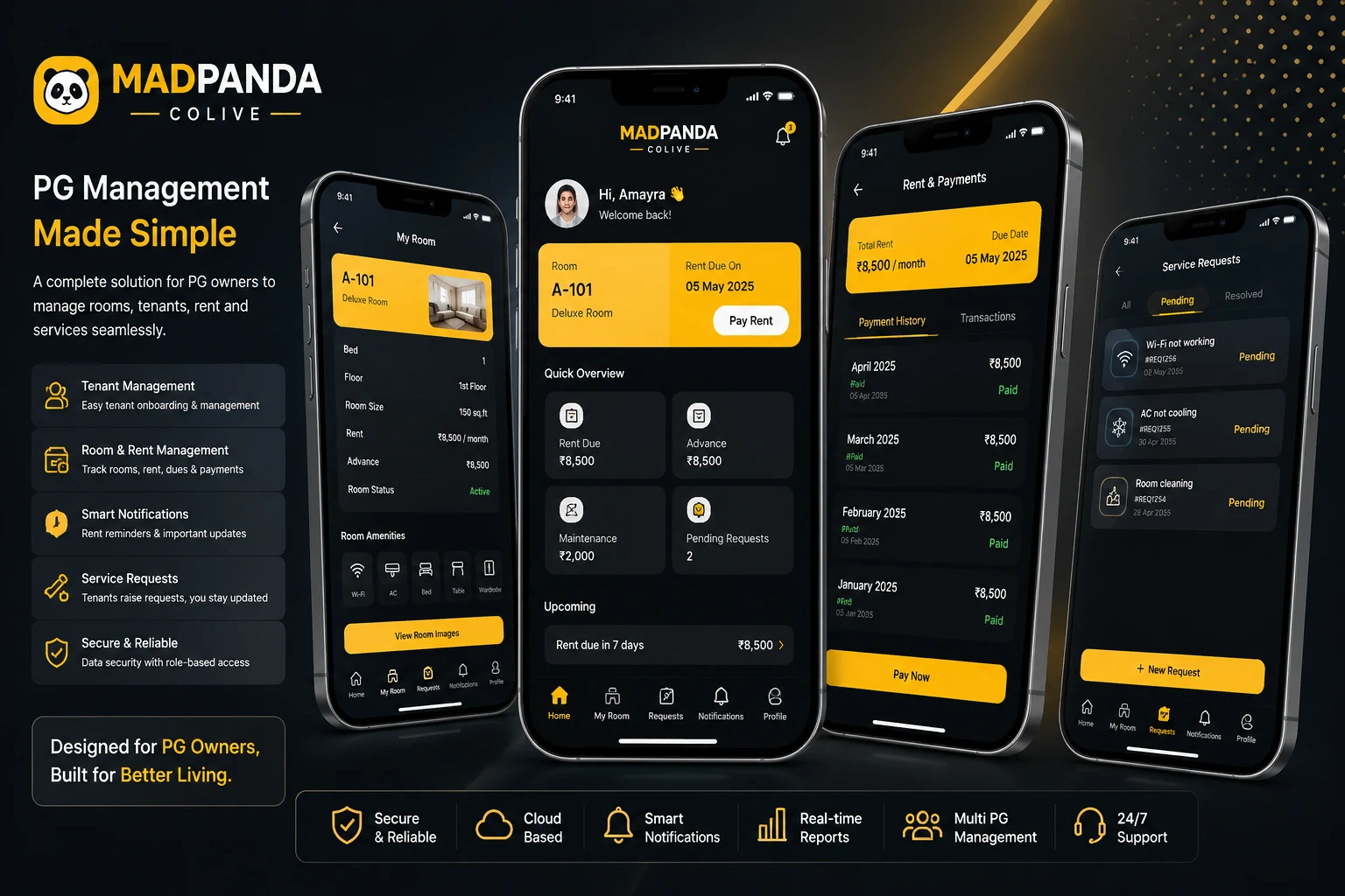 Madpanda PG Management App by RVM International